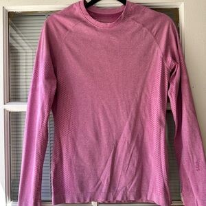 Figs Pink Long Sleeve Tee